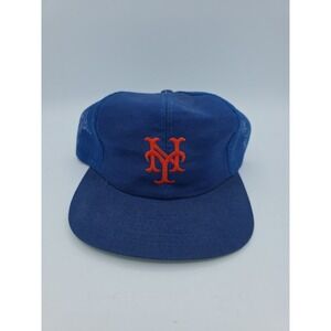MLB Vintage New York Mets Adult Snapback Trucker Mesh Hat Cap By Twins NWT